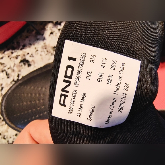 AND1 Women's 9.5 Black and Pink High-Top Sneakers - Picture 8 of 8